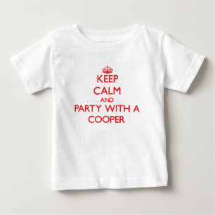 Keep Calm and Party With a Cooper Baby T-Shirt