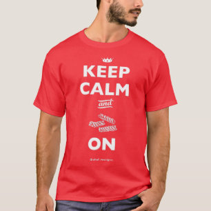 Keep Calm and Pasta On Chef Britt Rescigno  T-Shirt