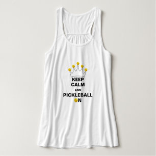 Keep Calm and Pickleball On, Pickleball Crown Singlet