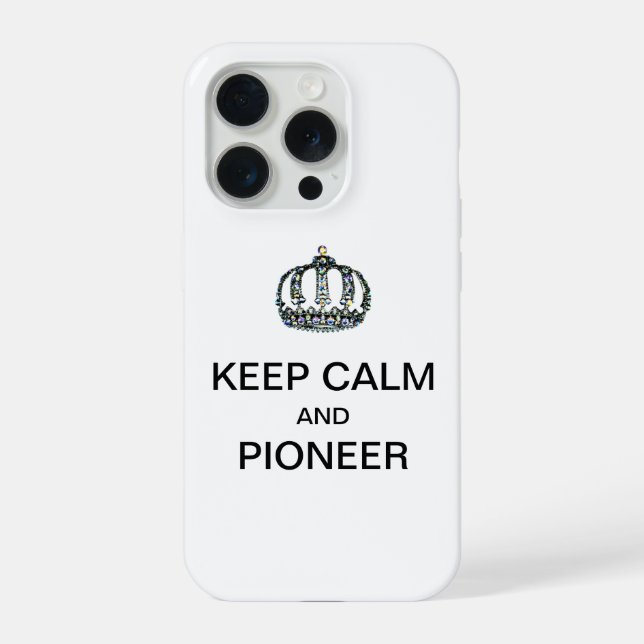 KEEP CALM AND PIONEER  iPhone CASE (Back)