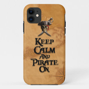 Keep Calm And Pirate On Case-Mate iPhone Case