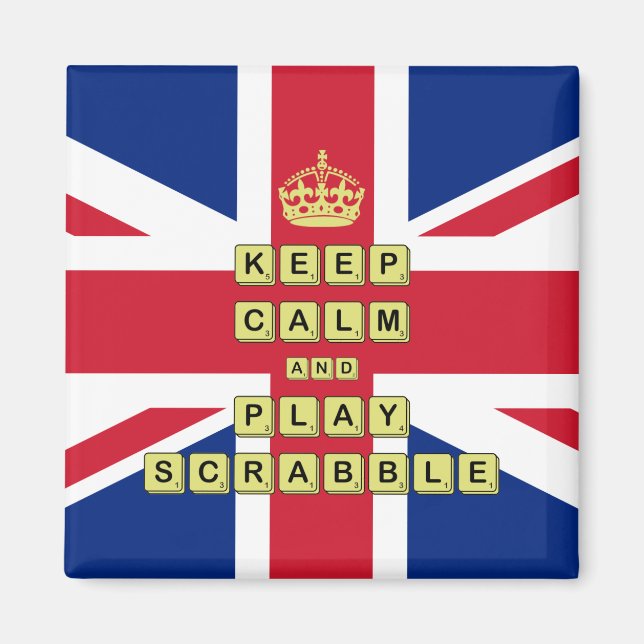 Keep Calm And Play Board Games Magnet (Front)