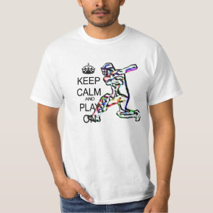 Keep Calm and Play cricket T-Shirt