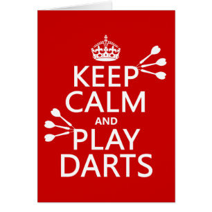 Keep Calm and Play Darts (customisable colour)