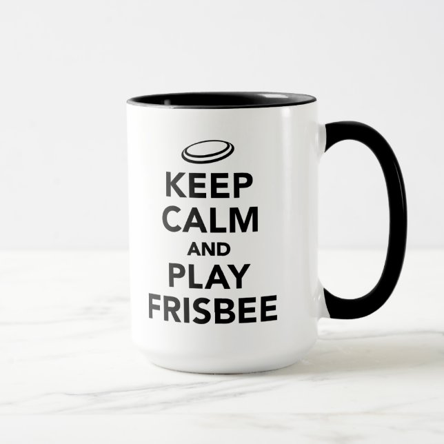 Keep calm and play Frisbee Mug (Right)