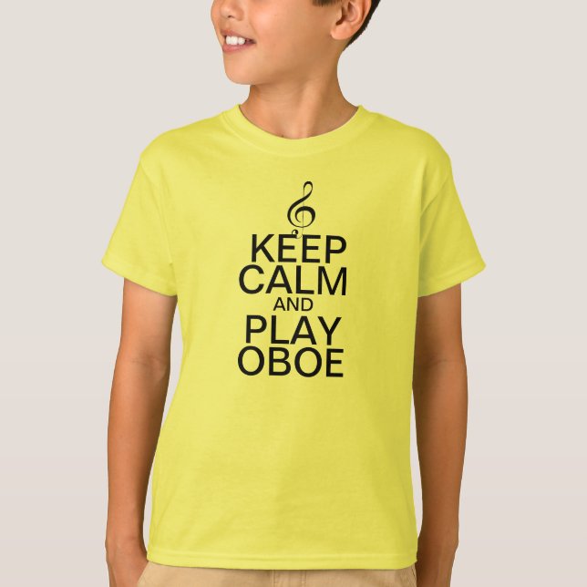 Keep Calm and Play Oboe T-Shirt (Front)