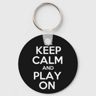 Keep Calm and Play On - Field Hockey Key Ring