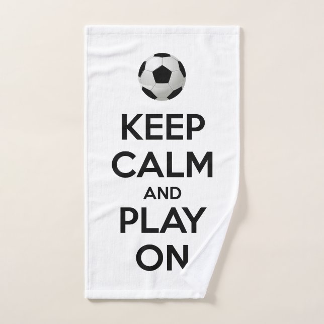 Keep Calm and Play On Hand Towel (Hand Towel)