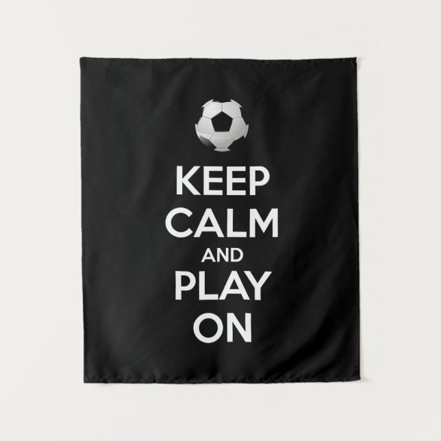 Keep Calm and Play On Tapestry (Front)