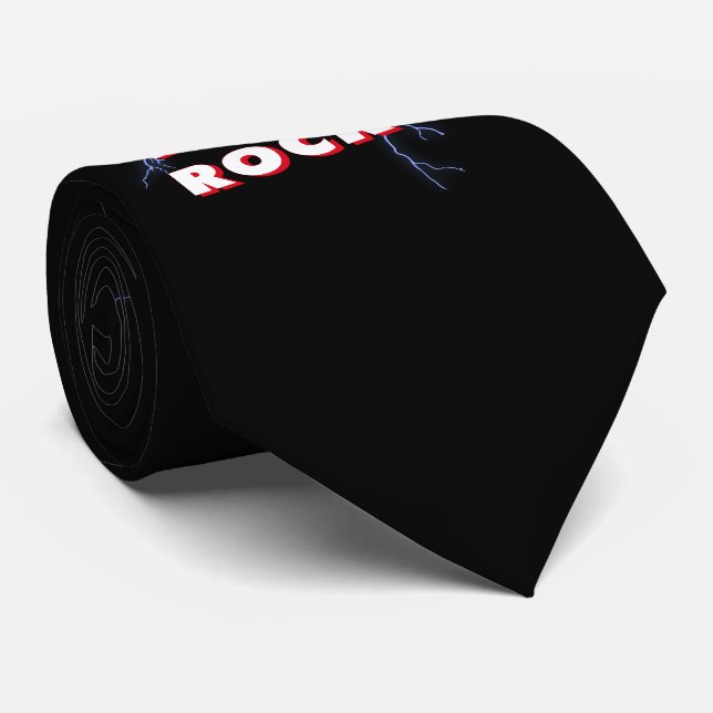 Keep calm and play rock tie (Rolled)