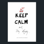 keep calm and play rugby, tony fernandes poster<br><div class="desc">For all RUGBY addicts out there - a very funny and weird and wonderful Rugby cartoon poster from the pen of tony fernandes -  true die hard fans will love this artwork….rugby ain't for the faint hearted... . artist signed prints at www.tonyfernandesdesign.com</div>