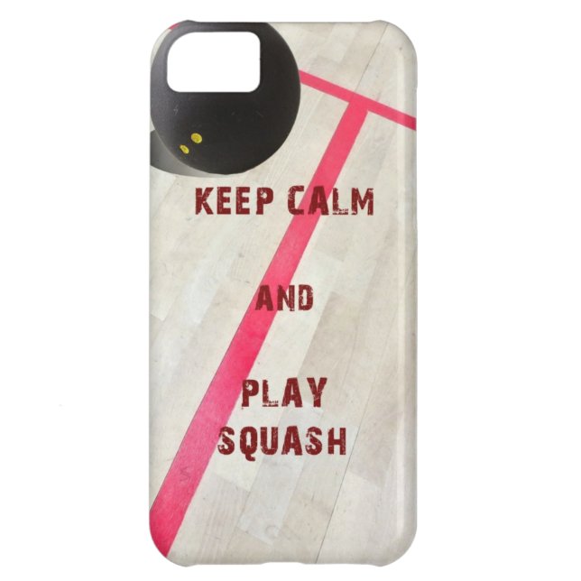 Keep Calm and Play Squash Case-Mate iPhone Case (Back)