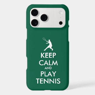 Keep Calm And Play Tennis funny green