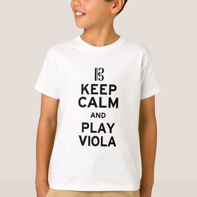 Keep Calm and Play Viola T-Shirt (Front)