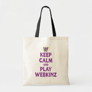 Keep Calm And Play Webkinz Tote Bag