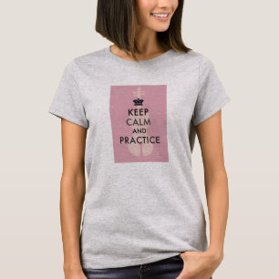Keep Calm and Practice Violin T Shirt-Girls T-Shirt
