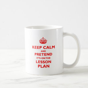 Keep Calm And Pretend (Red) Coffee Mug