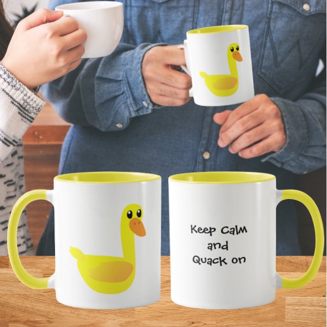 Keep Calm and Quack on Duck Humor Mug (Creator Uploaded)