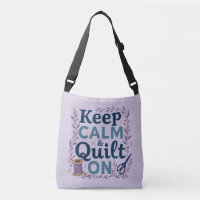 Keep Calm and Quilt On Vintage Sewing Lover Design