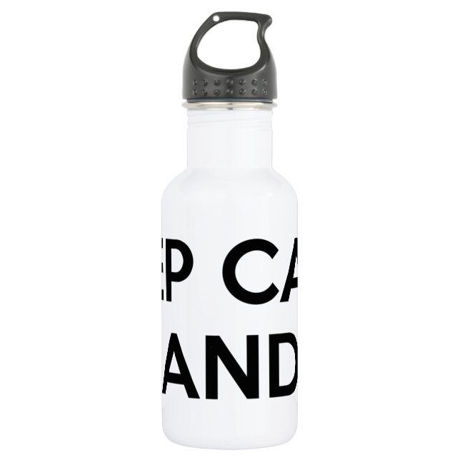 Keep Calm and Rack On 532 Ml Water Bottle (Front)