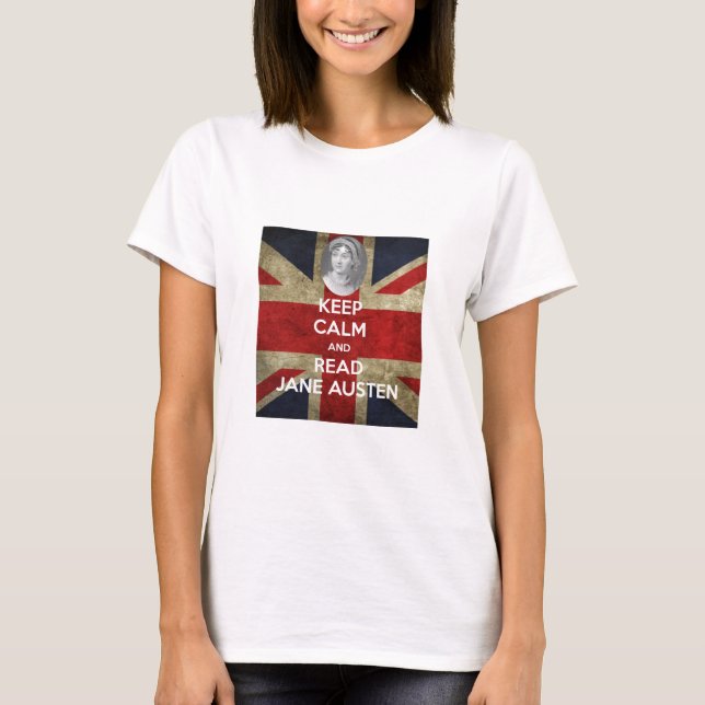 Keep Calm and Read Jane Austen T-Shirt (Front)