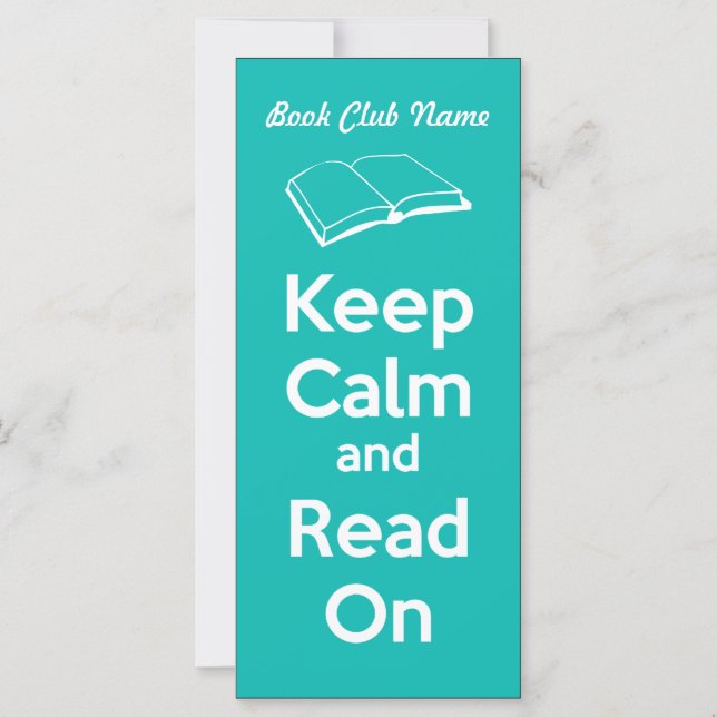 Keep Calm and Read On Book Mark (Front)