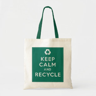 Keep Calm and Recycle Tote Bag