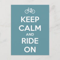 Keep Calm and Ride On Blue