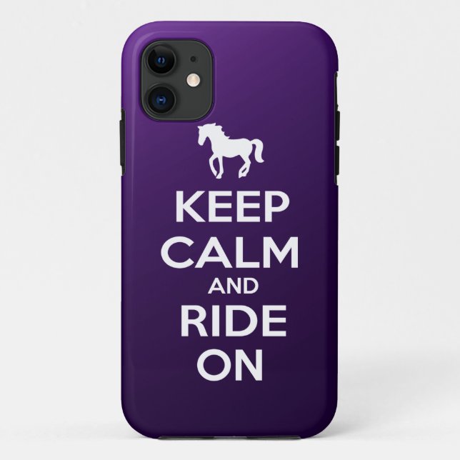 Keep Calm and Ride On Case-Mate iPhone Case (Back)