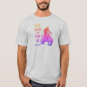 Keep Calm and Ride On Dirt Bike T-Shirt