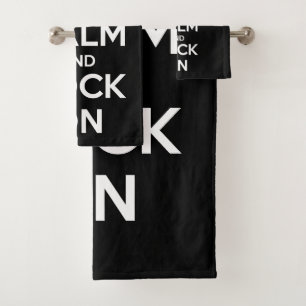 Keep Calm and Rock On Bath Towel Set