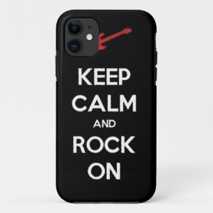 keep calm and rock on iPhone 11 case