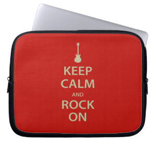 Keep Calm and Rock On! Laptop Sleeve