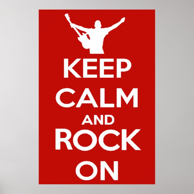 Keep Calm and Rock On Poster (Front)