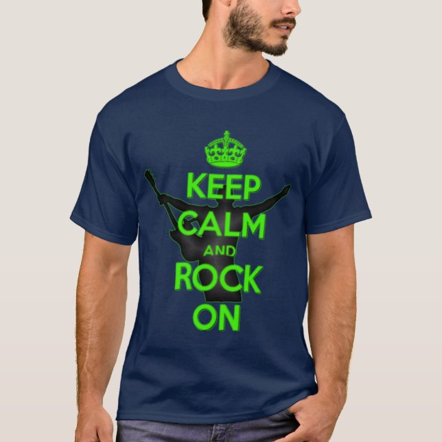 Keep Calm and Rock On T-Shirt (Front)