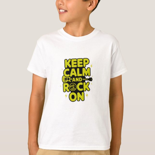Keep Calm and Rock On T-Shirt (Front)