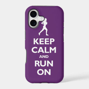 Keep Calm and Run On (plum)