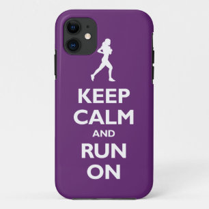 Keep Calm and Run On (plum) Case-Mate iPhone Case