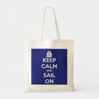 Keep Calm and Sail On Blue