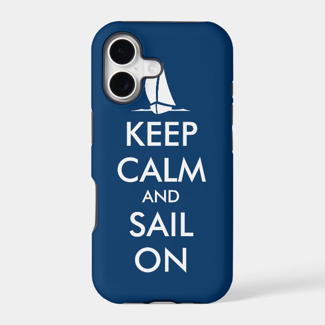 Keep calm and sail on iPhone 5 case | Nautical (Back)