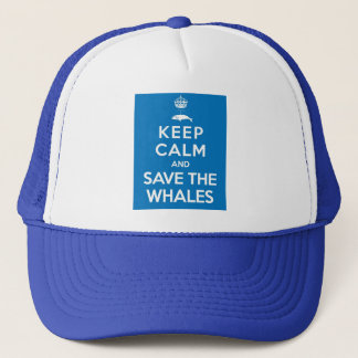 Keep Calm and Save the Whales Trucker Hat