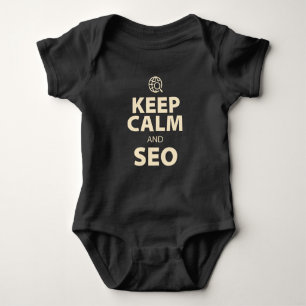 Keep Calm and SEO Baby Bodysuit