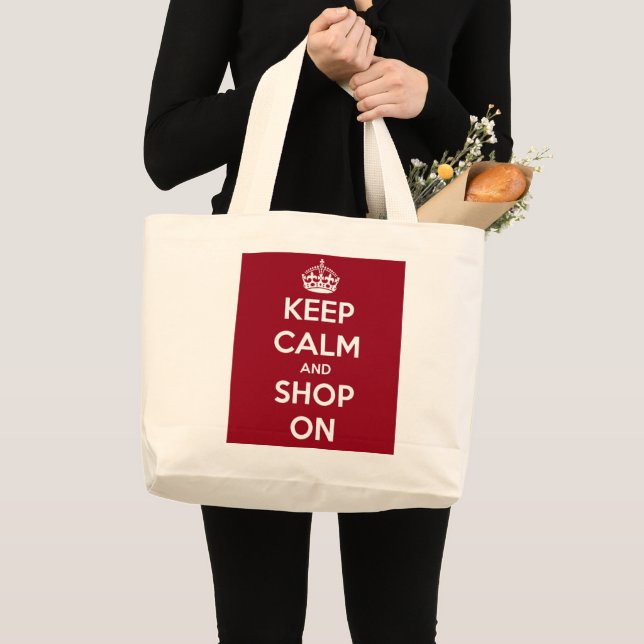 Keep Calm and Shop On Tote Bags (Front (Product))