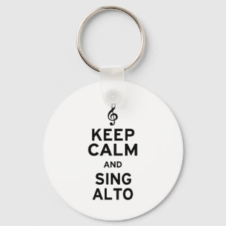 Keep Calm and Sing Alto Key Ring