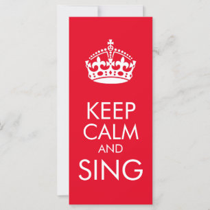 Keep calm and sing - change background colour