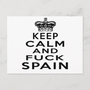 KEEP CALM AND SPAIN POSTCARD