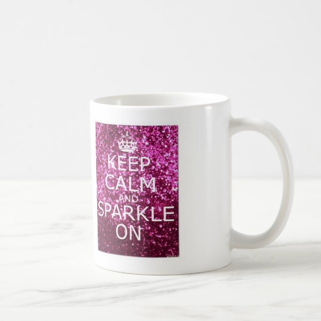 Keep Calm and Sparkle On Coffee Mug (Right)