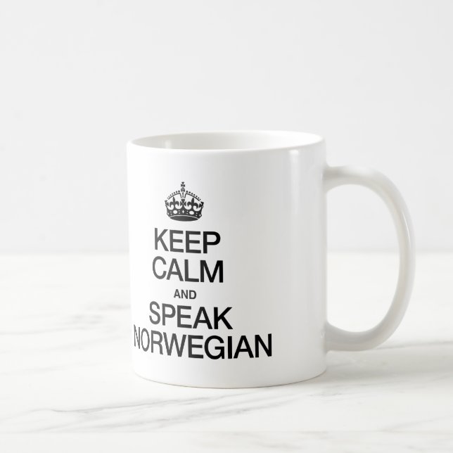 KEEP CALM AND SPEAK NORWEGIAN COFFEE MUG (Right)