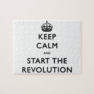 Keep Calm And Start The Revolution Jigsaw Puzzle