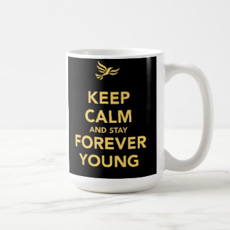 Keep Calm And Stay Forever Young Coffee Mug